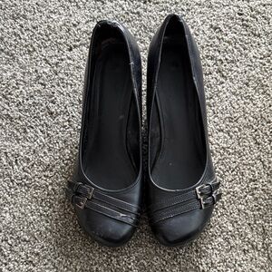 Black Women's Wedged Shoes